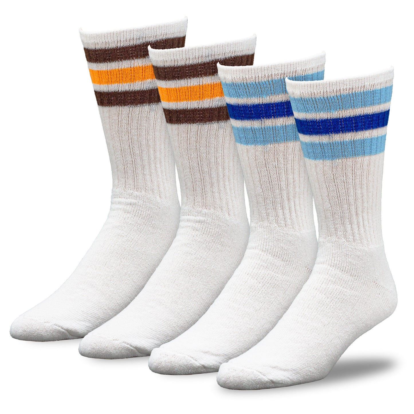 Men's "Americana" Striped Crew Socks (2pr)