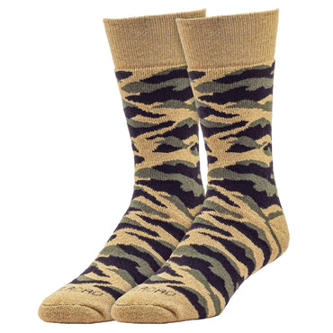 Camo Hunting Crew Socks - Sand (1pr)
