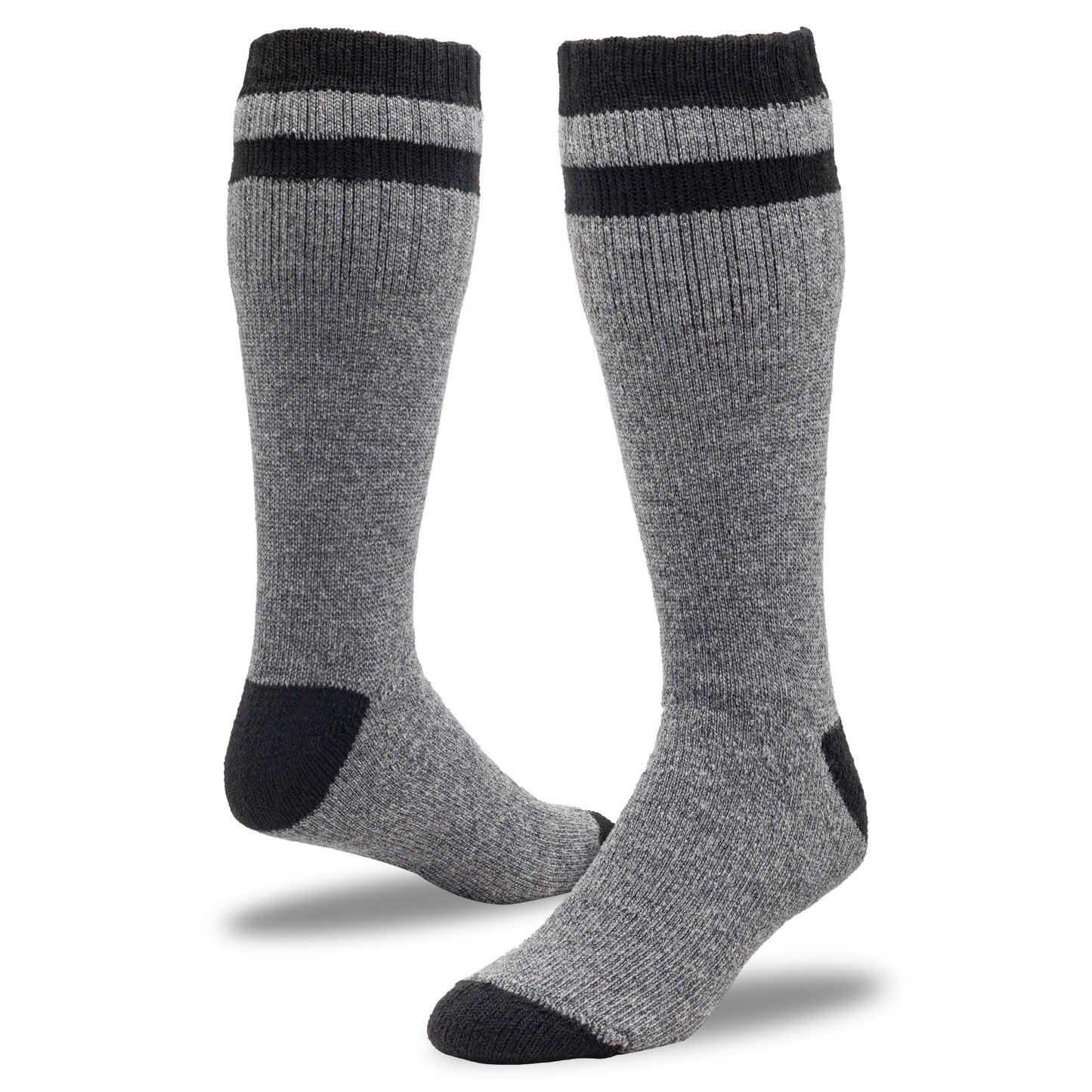 Men's Outdoor Striped Wool Boot Socks (1pr)