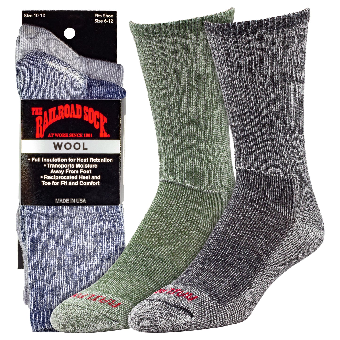 Men's Arctic Wool Crew Socks (2pr)
