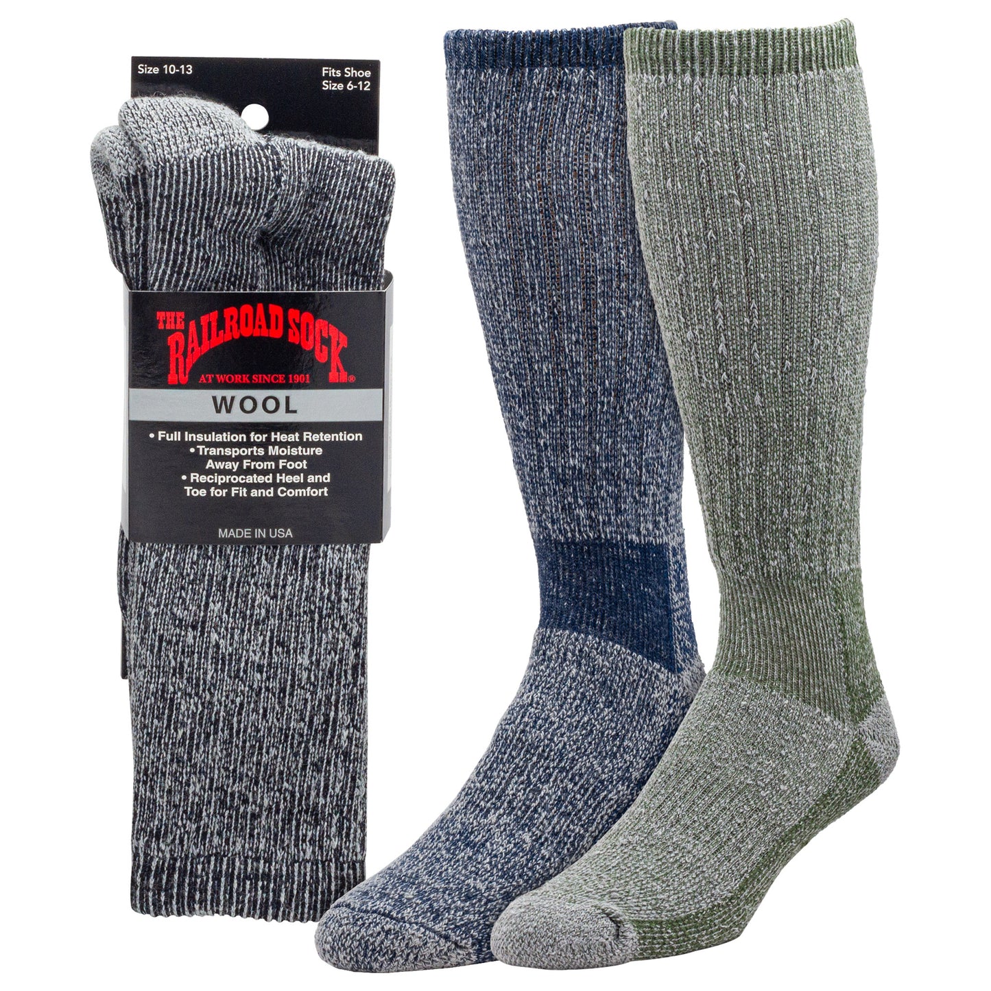Men's Merino Wool Boot Socks (1pr)