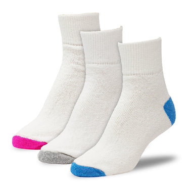 Women's Quarter Socks - Assorted Pastels (3pr)