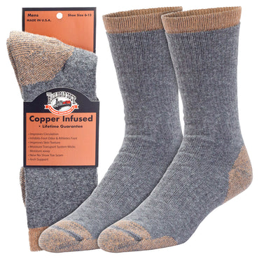 Men's Copper Infused Premium Crew Socks