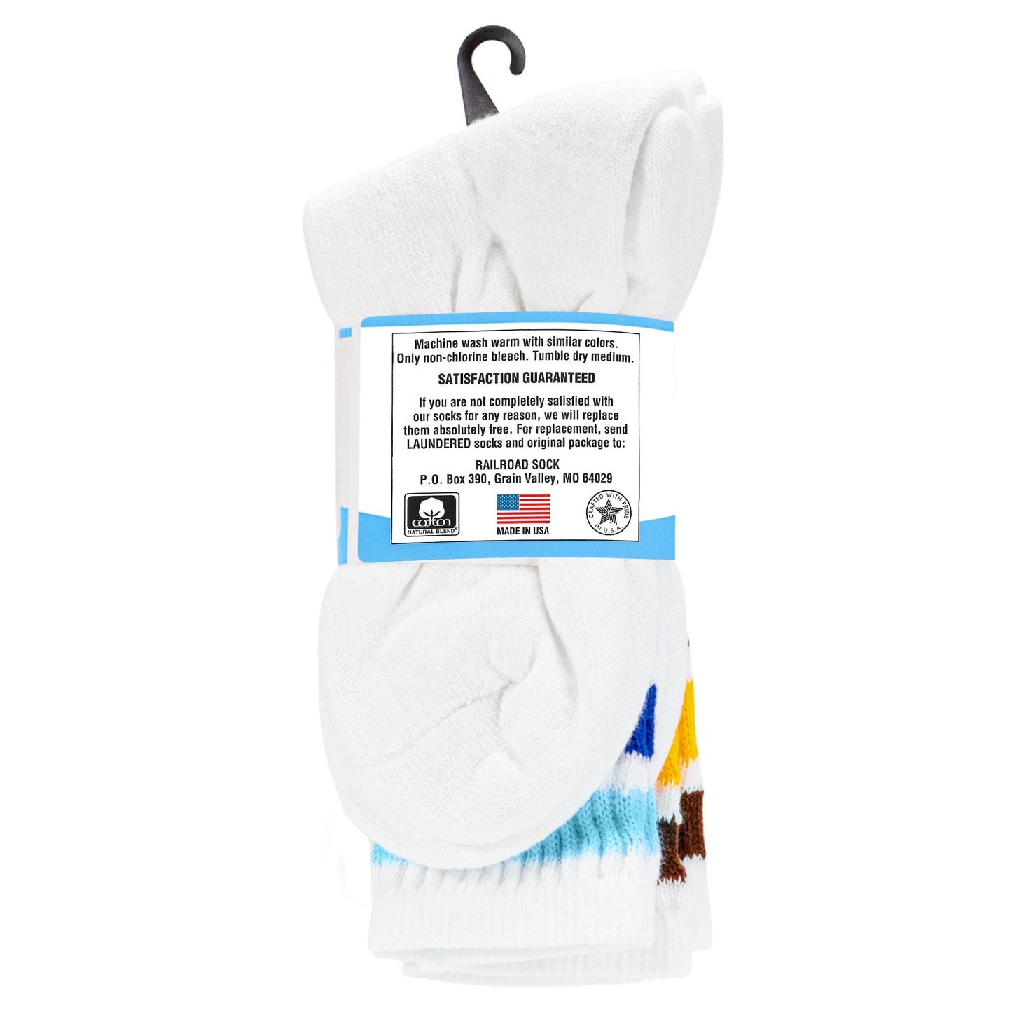 Women's "Americana" Striped Crew Socks