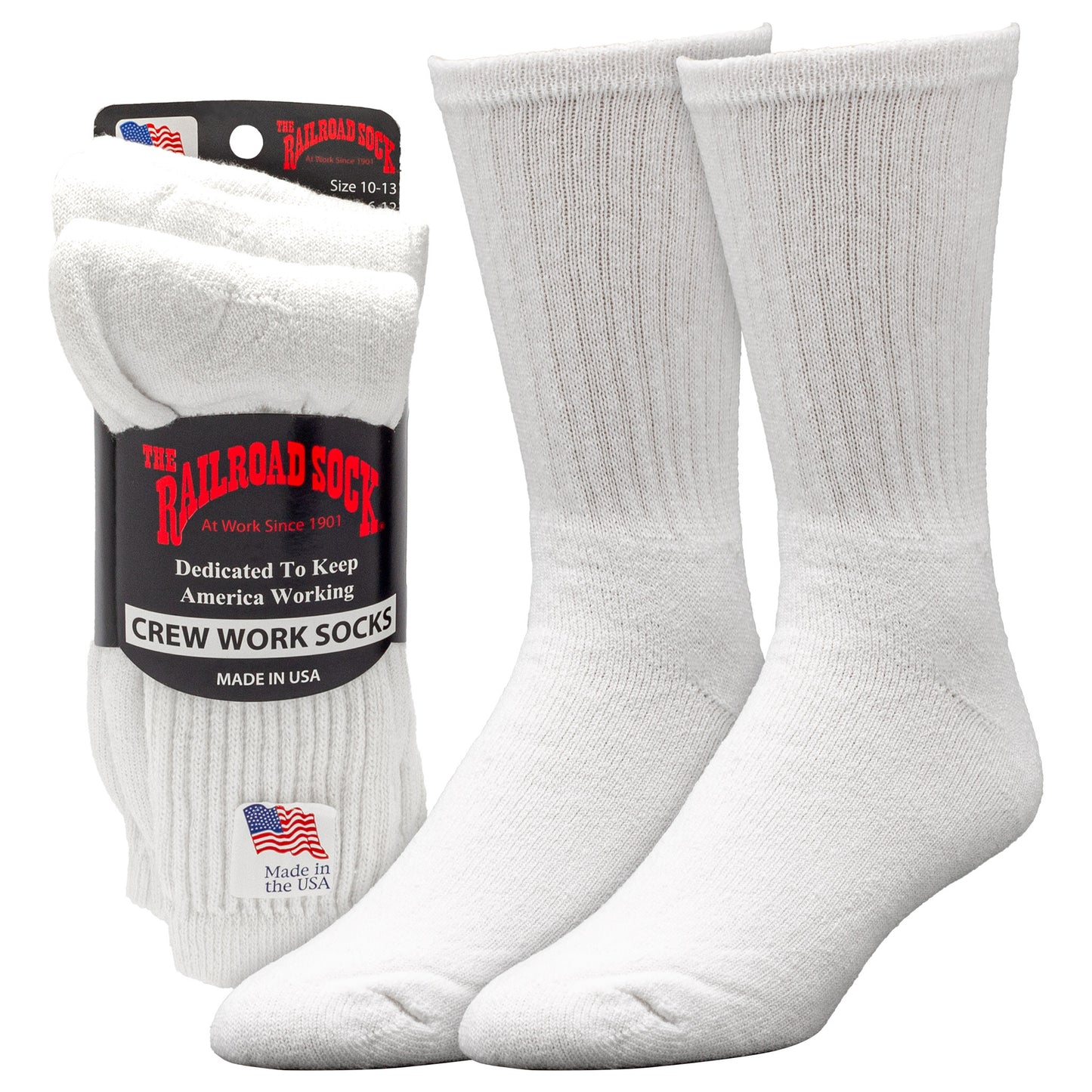 Men's Crew Work Socks (3pr)