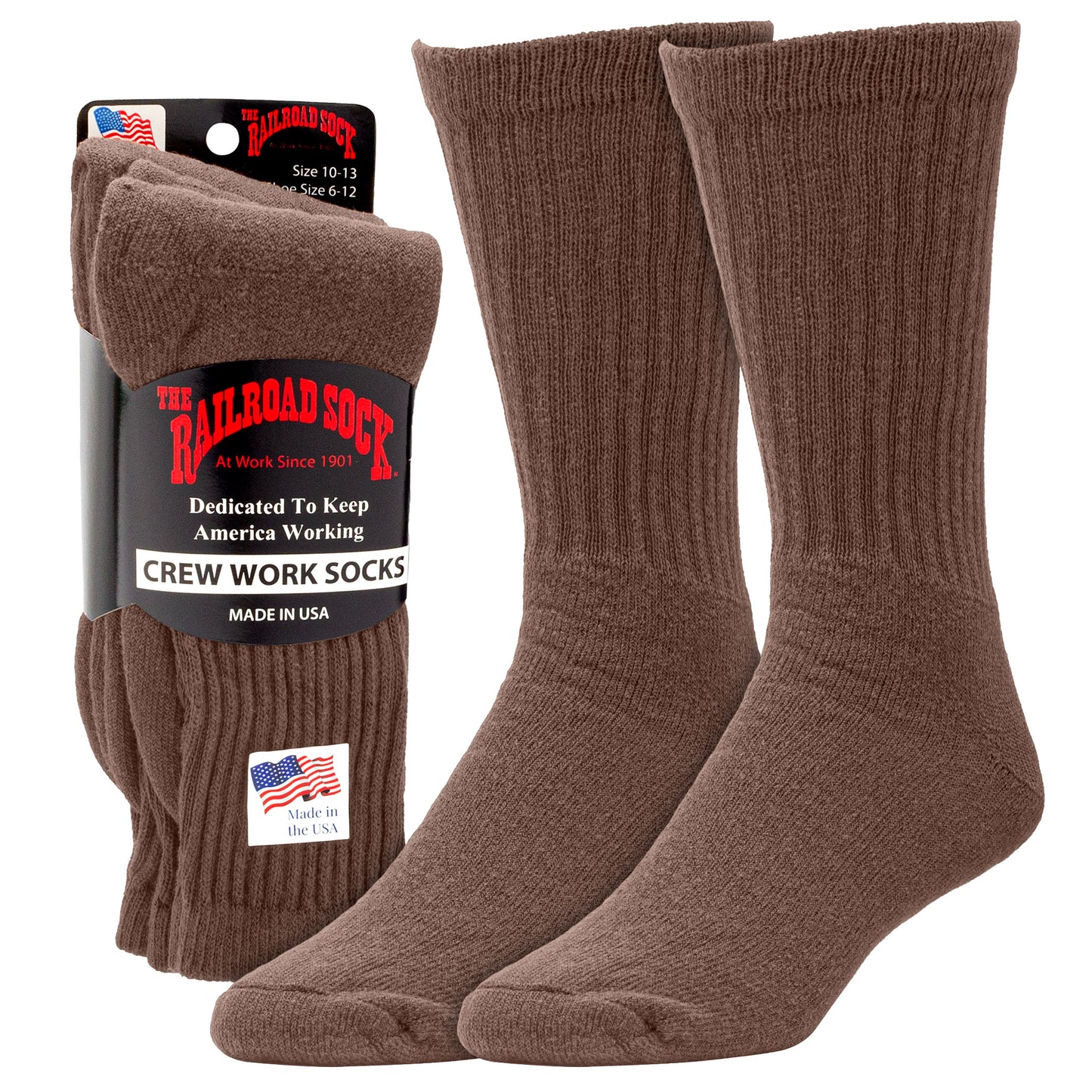 Men's Crew Work Socks (3pr)