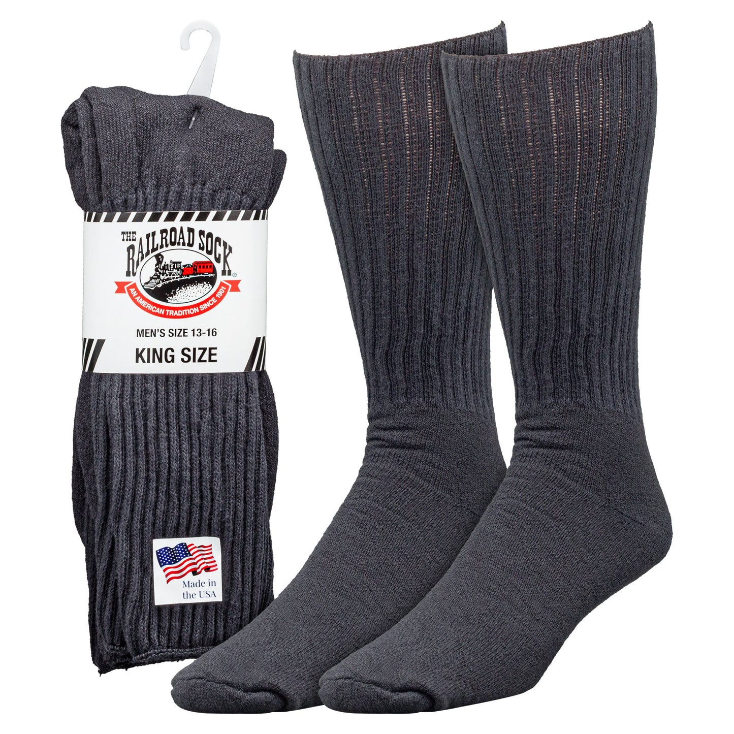King Size Crew Socks (2pr)