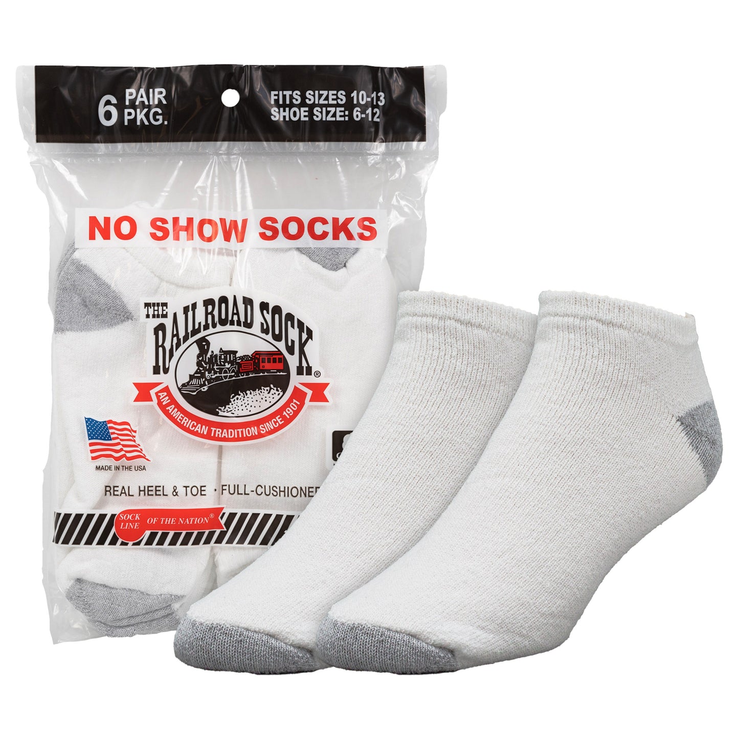 Men's No Show Socks (6pr)
