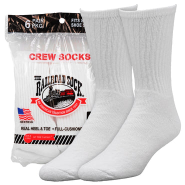 Men's Solid Crew Socks (6pr)