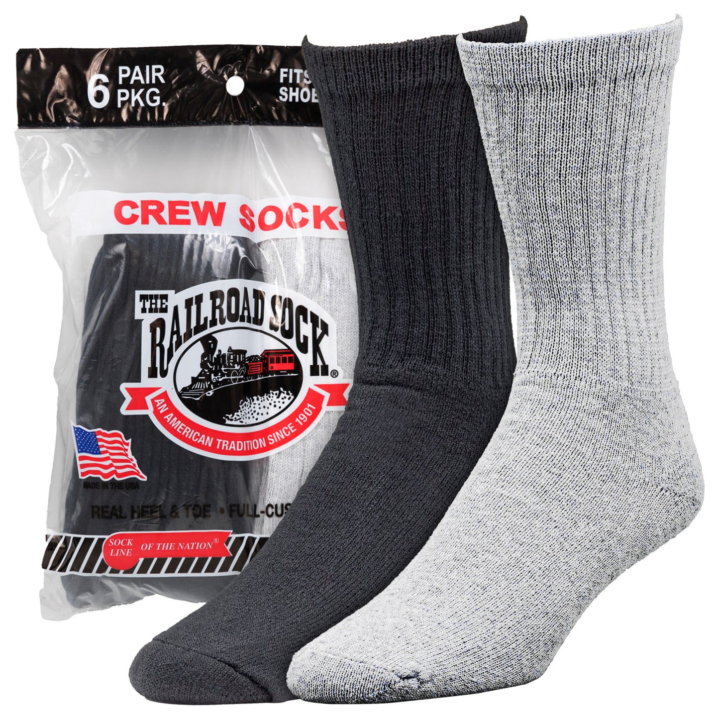 Men's Assorted Crew Socks (6pr)