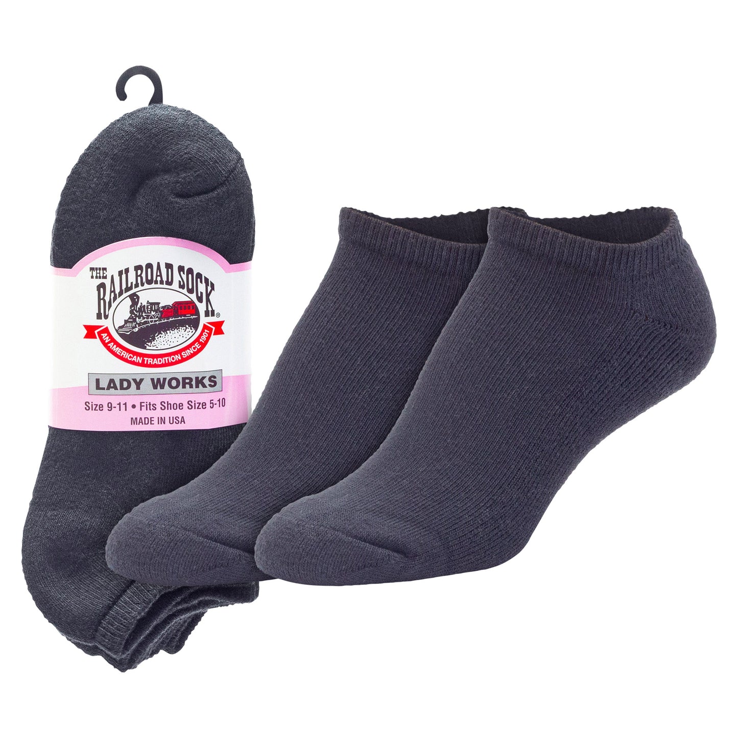 Women's No Show Socks - Black (3pr)
