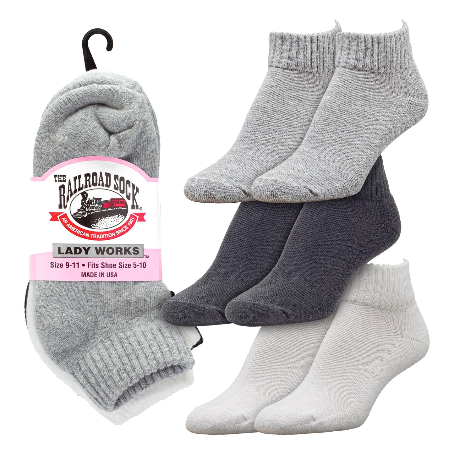 Women's Quarter Socks - Assorted (3pr)