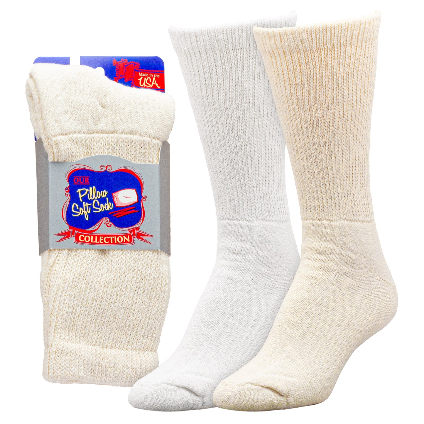 Women's Welt Top Therapeutic Crew Socks (1pr)