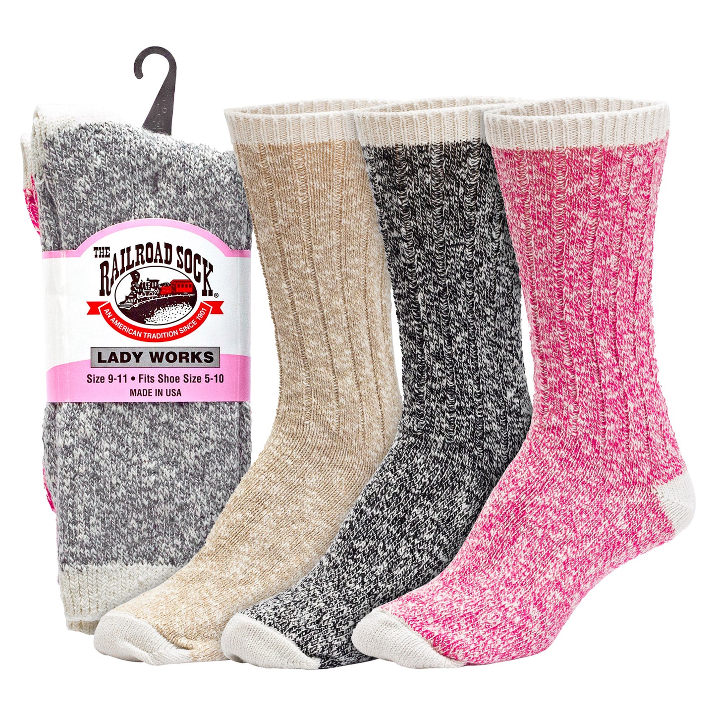 Women's Boot Crew Socks (2pr)