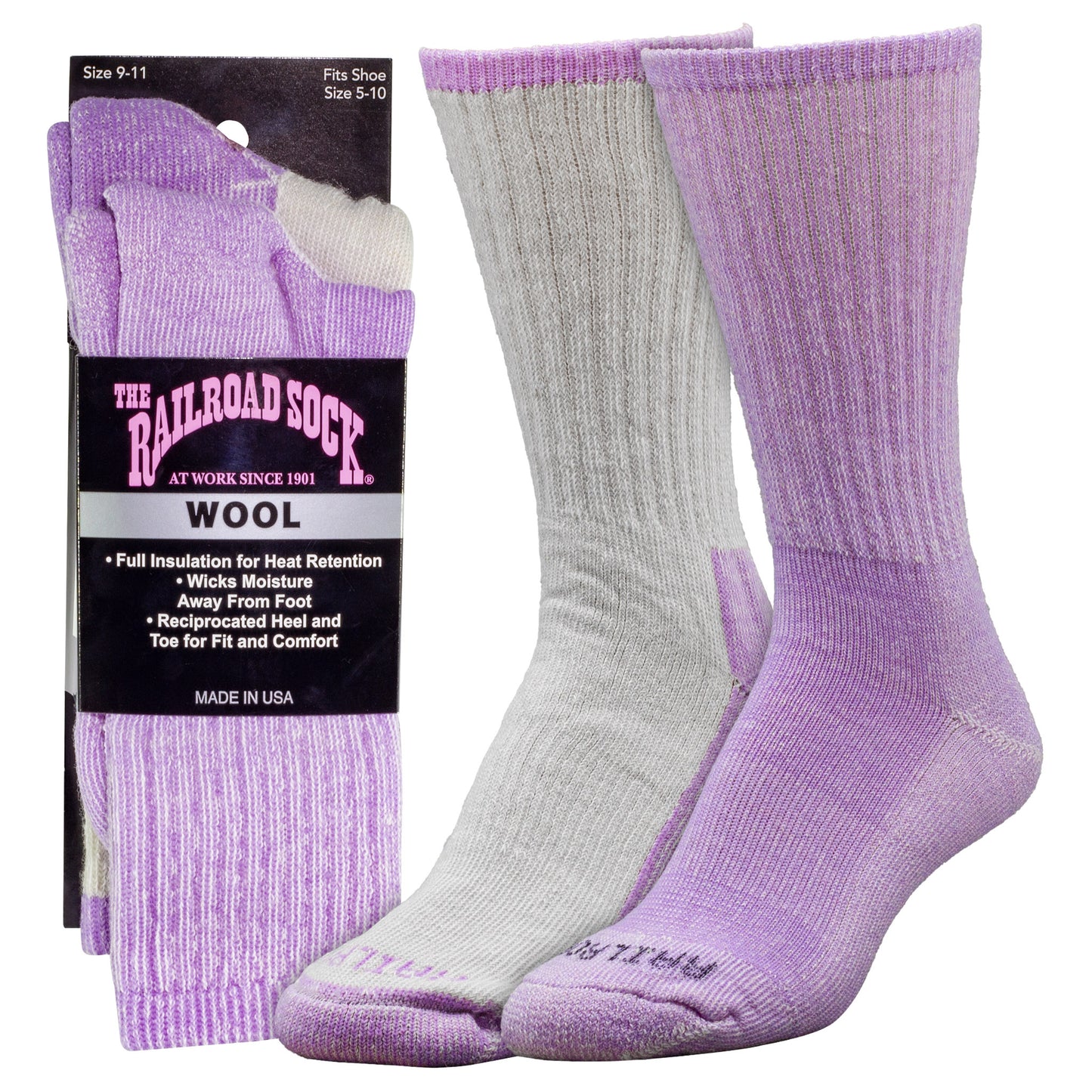 Women's Antarctic Wool Crew Socks (2pr)