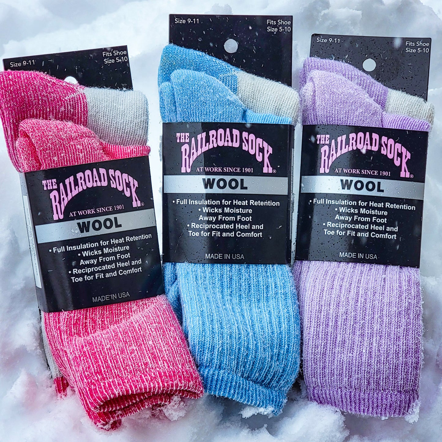 Women's Antarctic Wool Crew Socks (2pr)