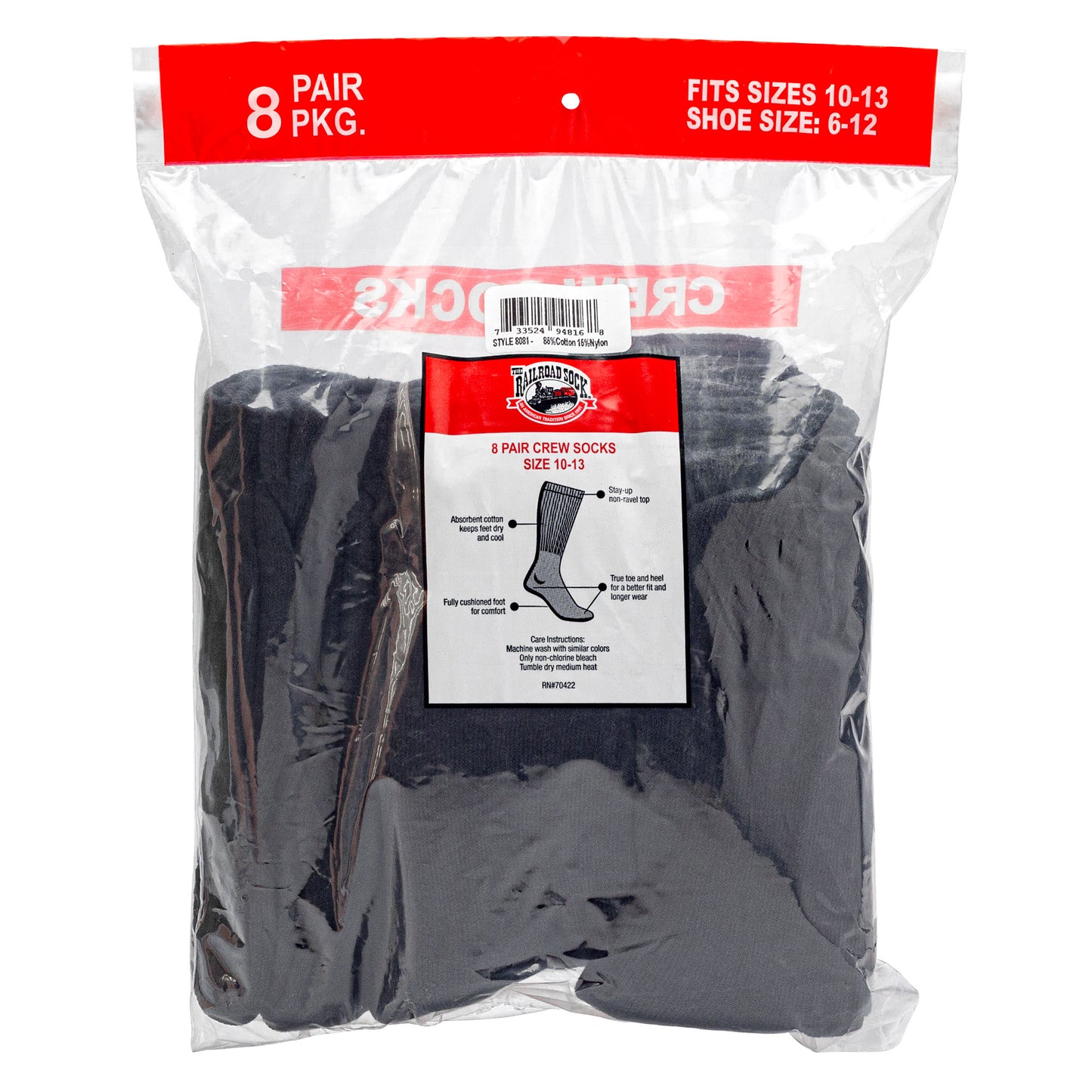 Men's Crew Socks (8pr)