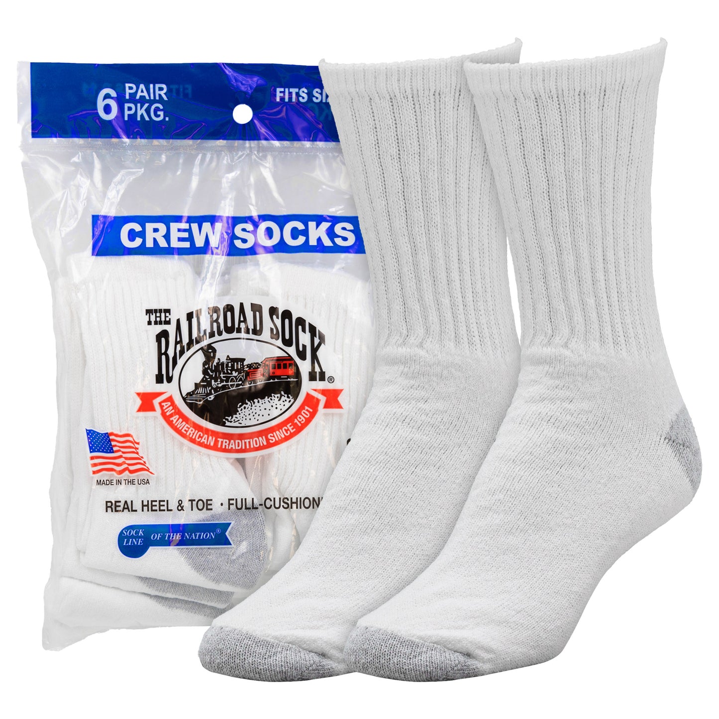 Medium Crew Socks (6pr)