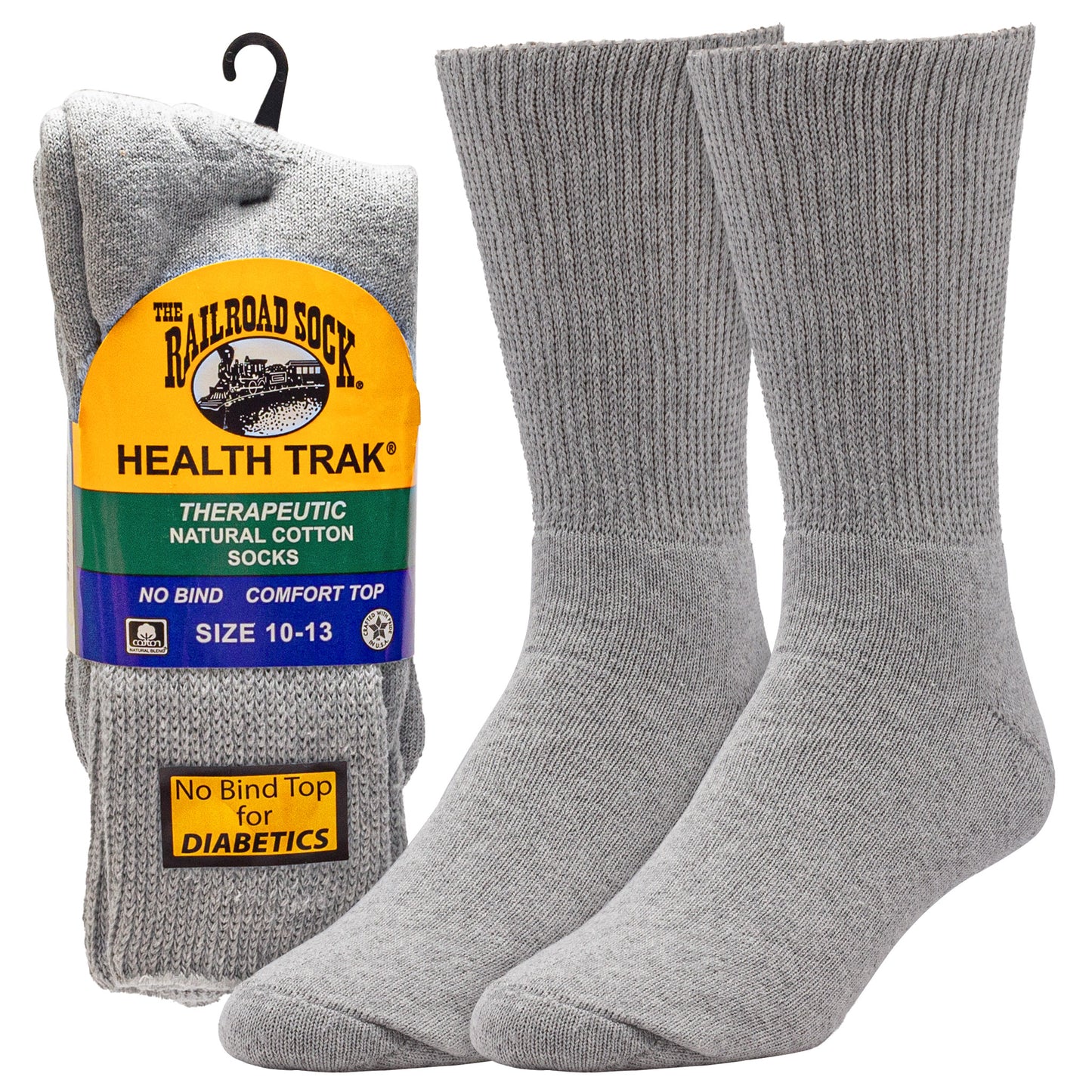 Men's HealthTrak® Therapeutic Crew Socks (2pr)