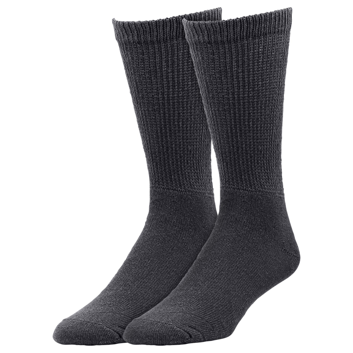King Size Welt Top Therapeutic Crew Socks (2pr)