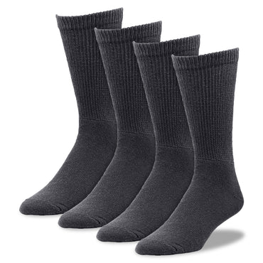 King Size Welt Top Therapeutic Crew Socks (2pr)