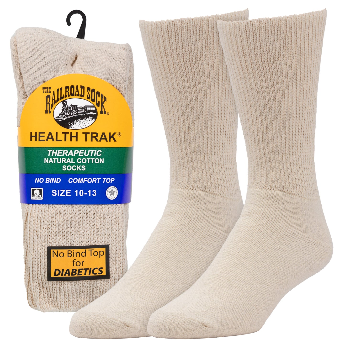 Men's HealthTrak® Therapeutic Crew Socks (2pr)
