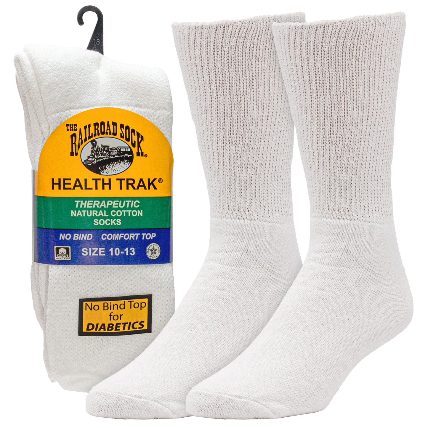 Men's HealthTrak® Therapeutic Crew Socks (2pr)