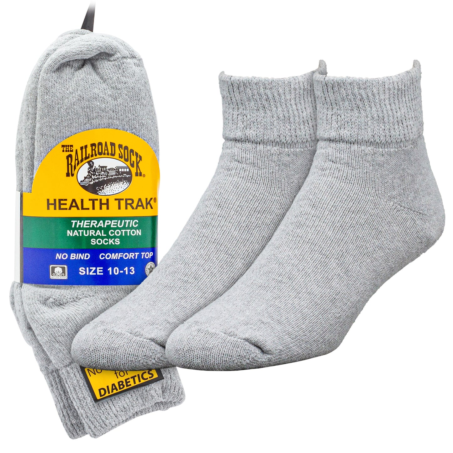 Men's HealthTrak® Therapeutic Quarter Socks (3pr)