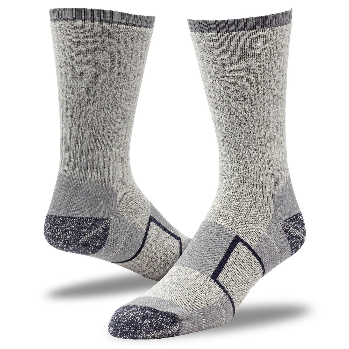Large Outdoor Merino Wool Crew Socks (2pr)