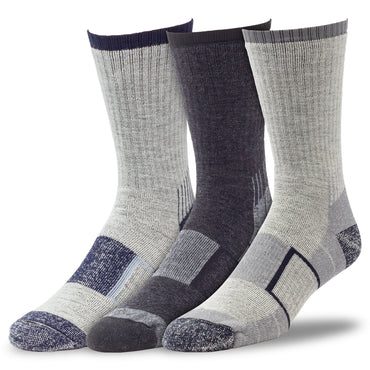 Large Outdoor Merino Wool Crew Socks (2pr)