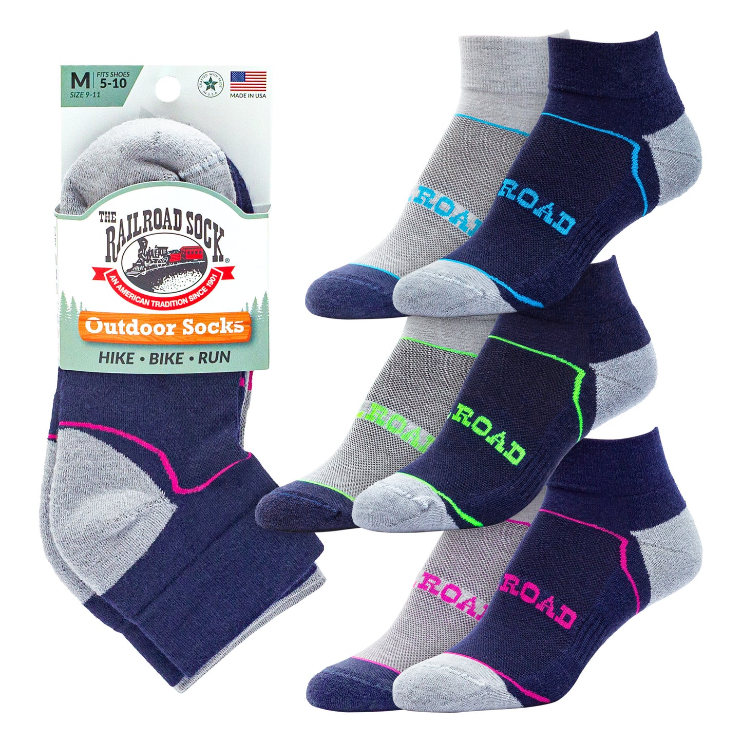 Medium Outdoor Quarter Socks (2pr)