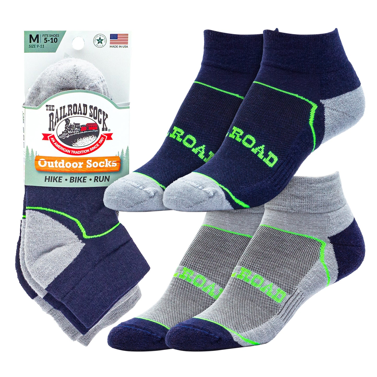 Medium Outdoor Quarter Socks (2pr)