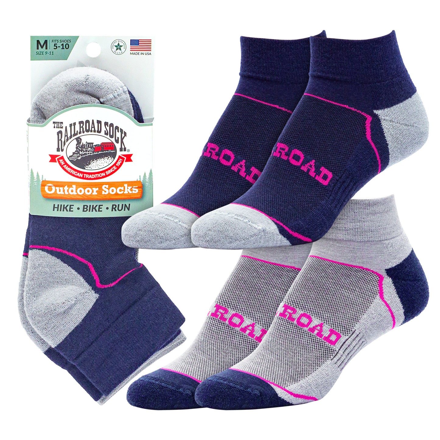 Medium Outdoor Quarter Socks (2pr)