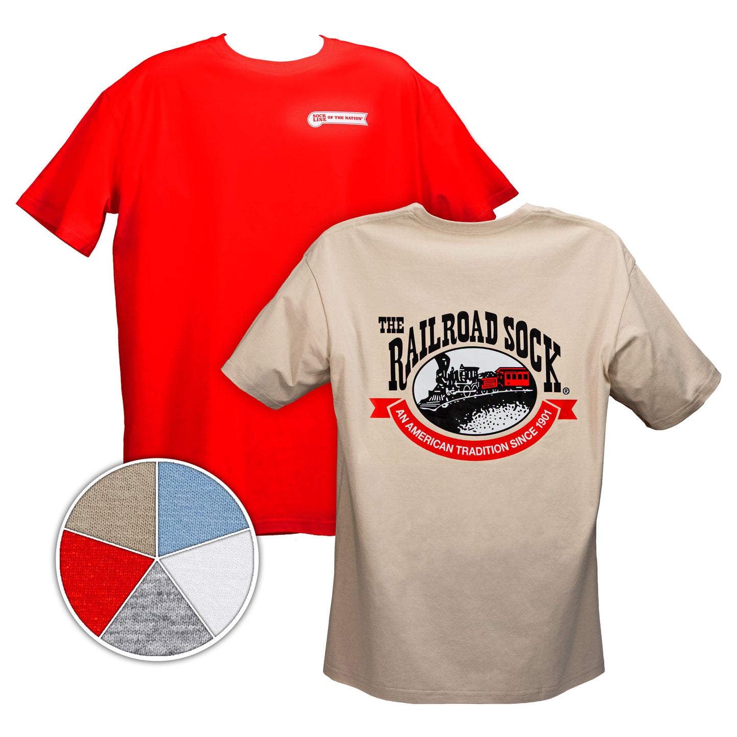 Railroad Sock Logo Tee