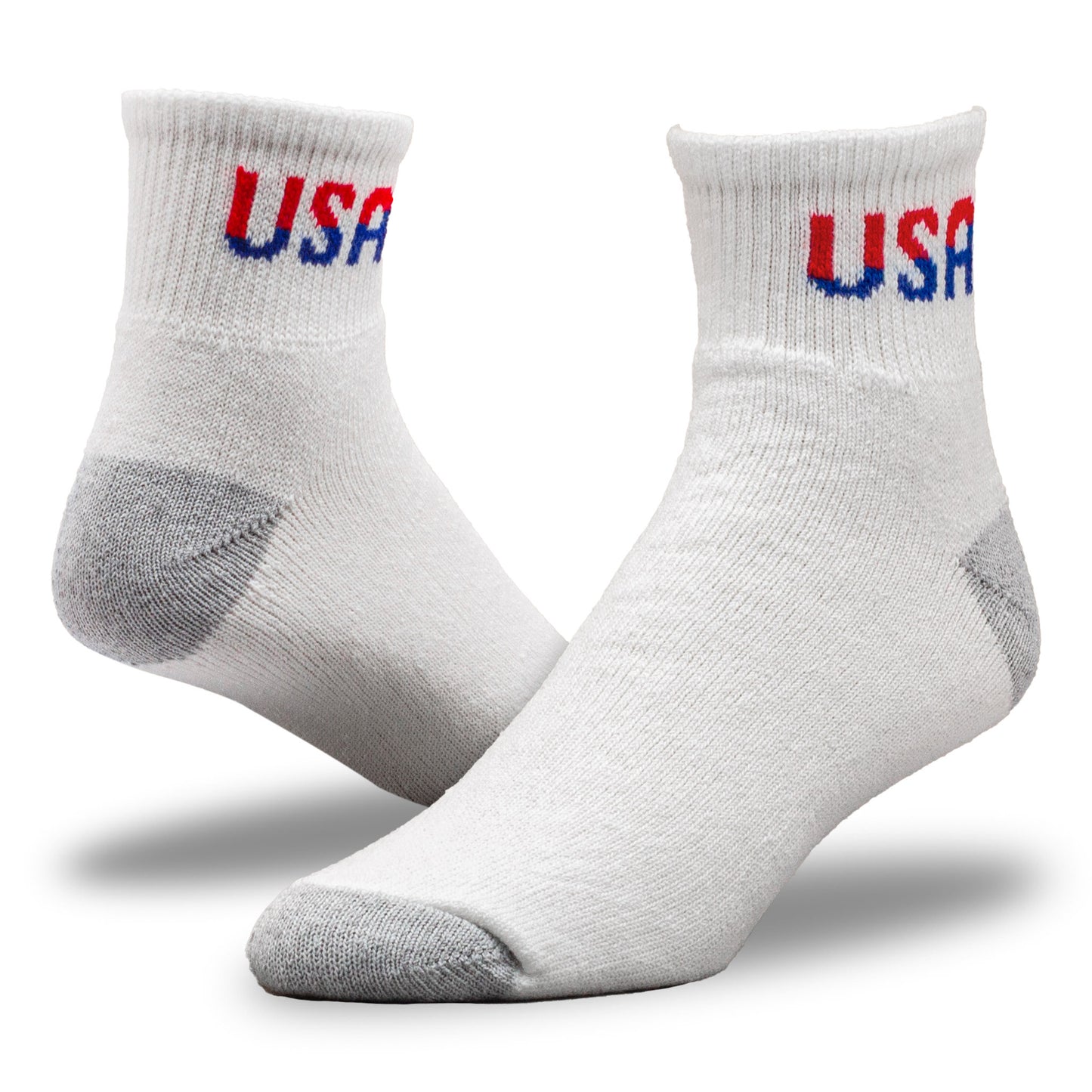 Large Patriotic USA Quarter Socks (3pr)