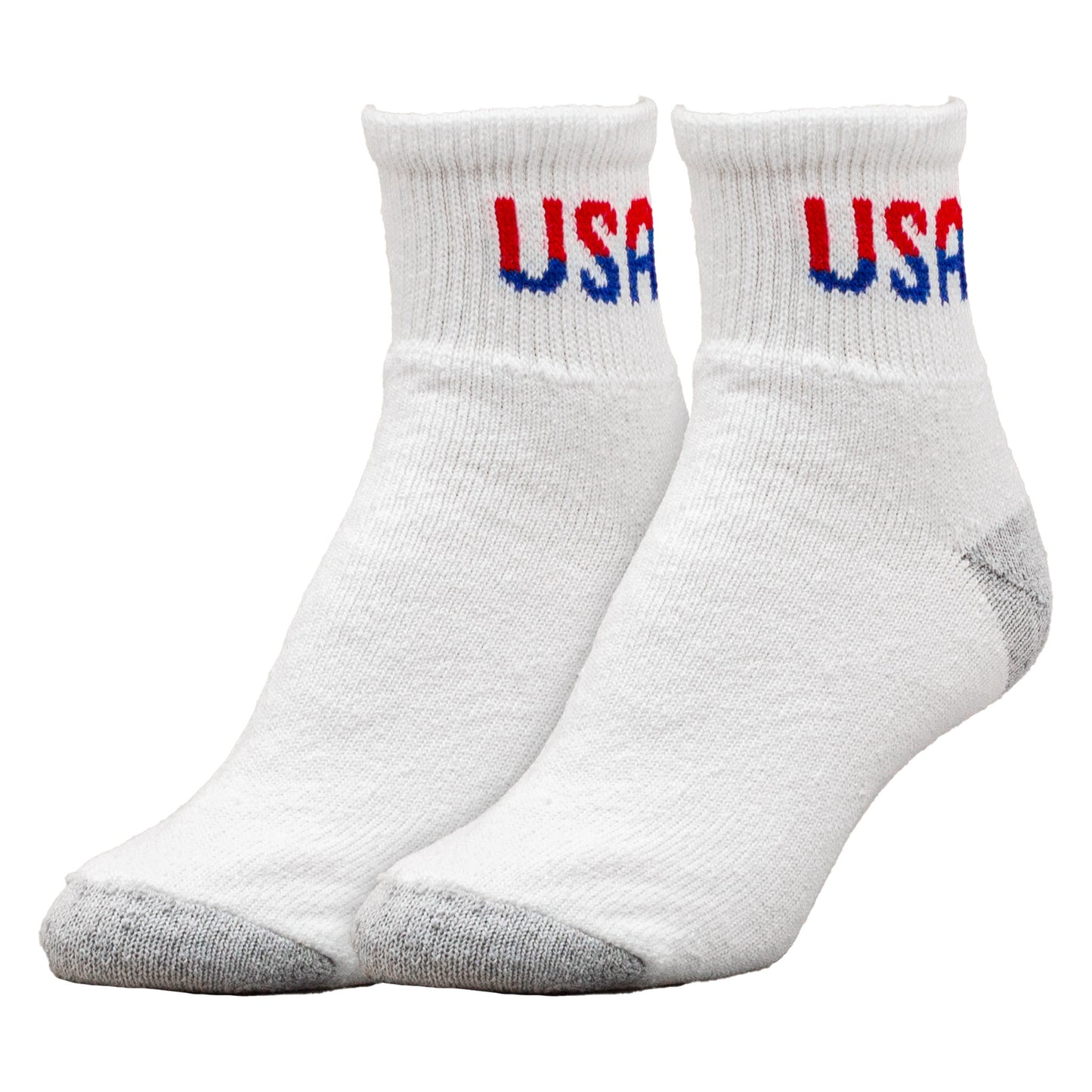Medium Patriotic USA Quarter Socks (3pr)