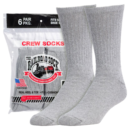 Men's Cotton Crew Socks (6pr Bag)