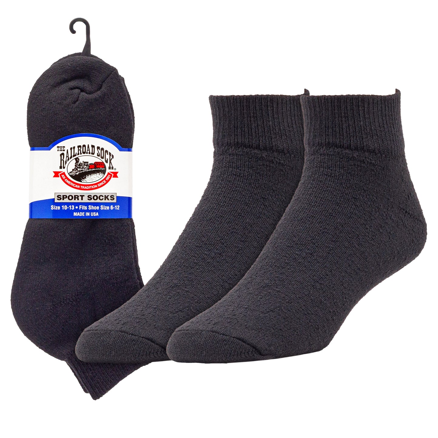 Men's Quarter Sport Socks (3pr)