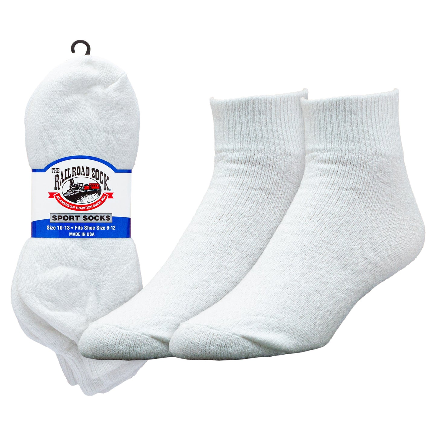 Men's Quarter Sport Socks (3pr)