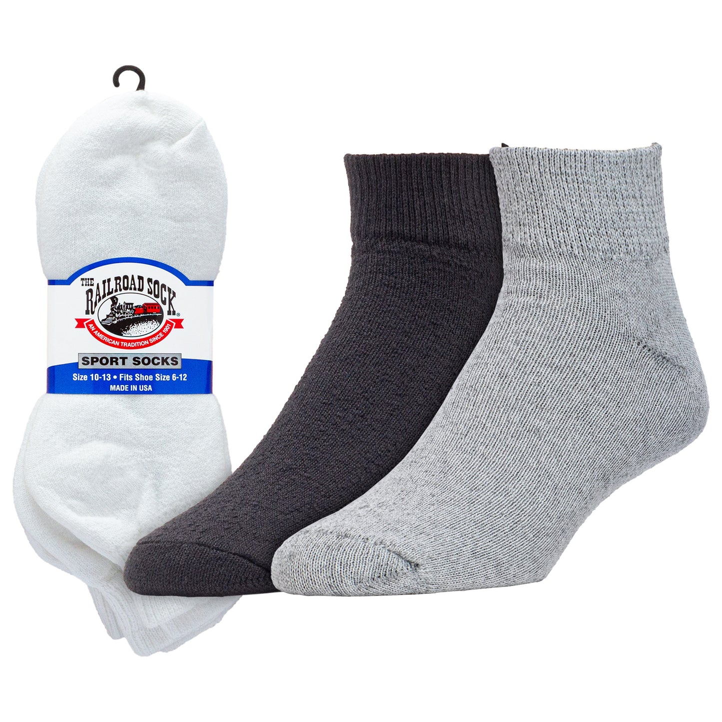 Men's Quarter Sport Socks (3pr)
