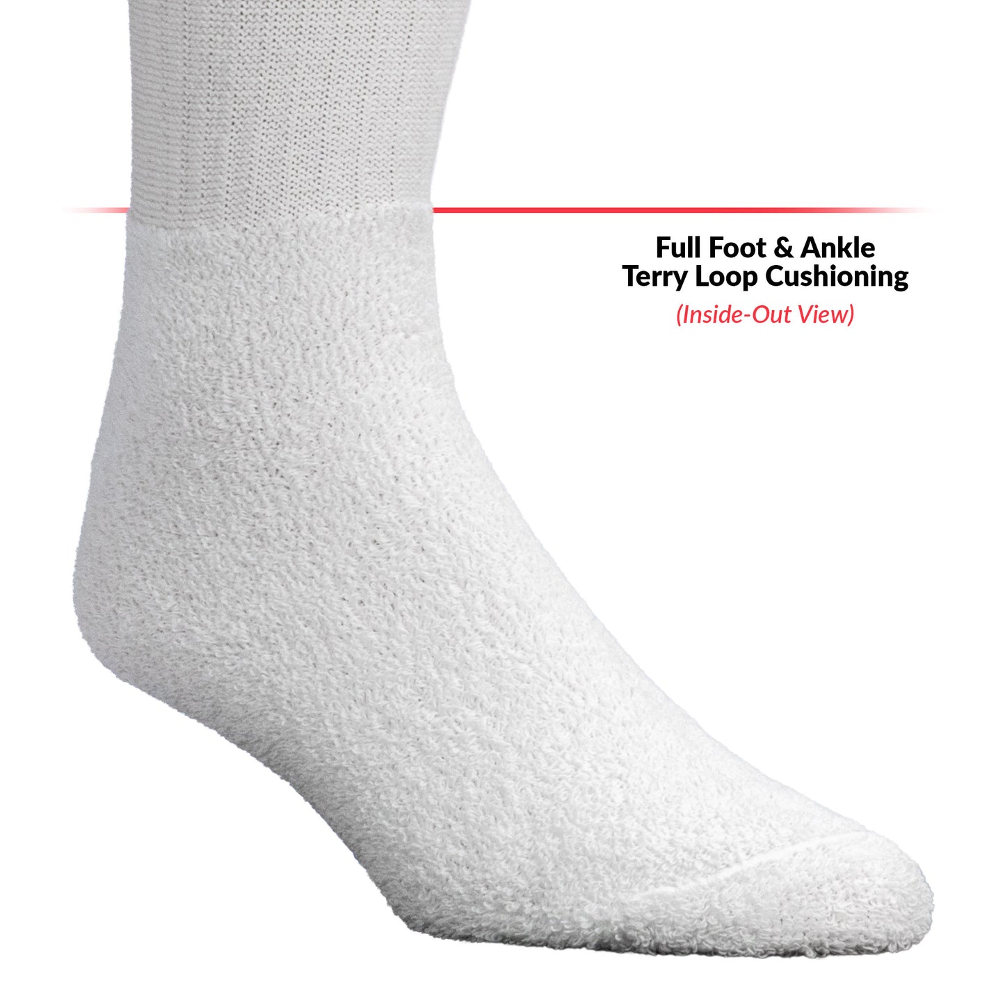 Team Spirit Striped Crew Socks (2pr) - Midnight Green/Silver