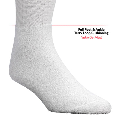 Team Spirit Striped Crew Socks (2pr) - Midnight Green/Silver