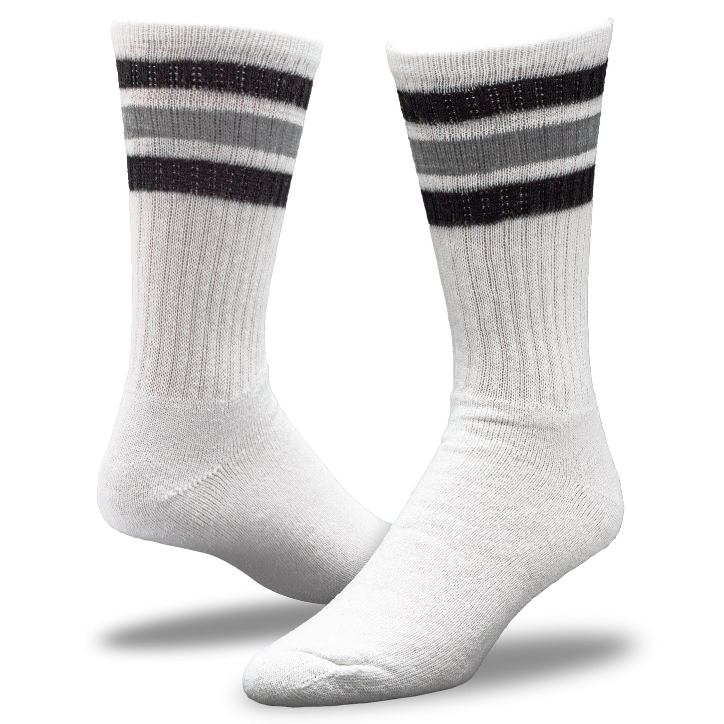 Men's "Americana" Striped Crew Socks (2pr)