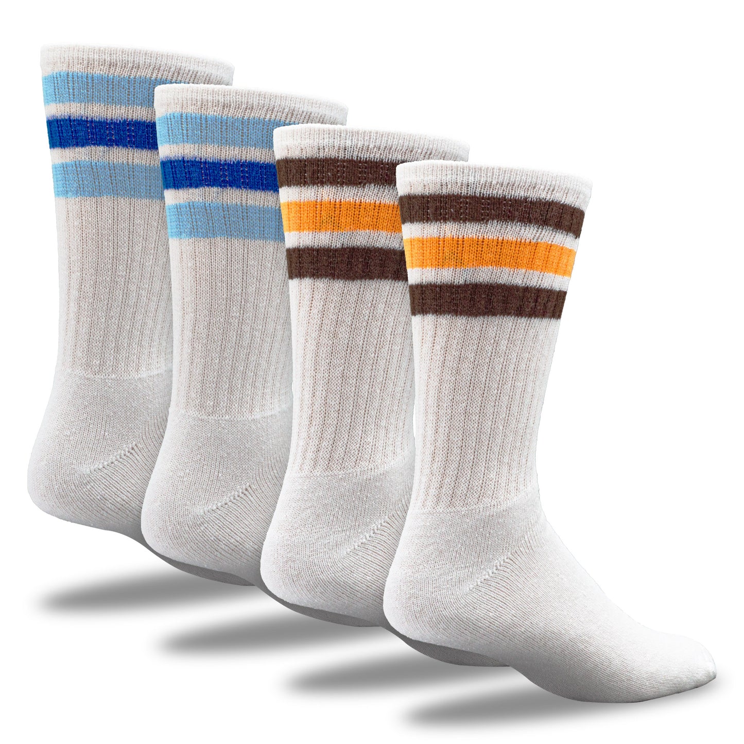 Men's "Americana" Striped Crew Socks (2pr)