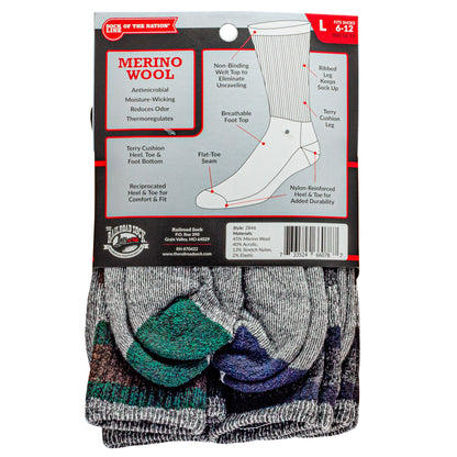 Men's Merino Wool Crew Socks (6pr)