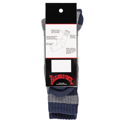 Men's Outdoor Striped Wool Boot Socks (1pr)