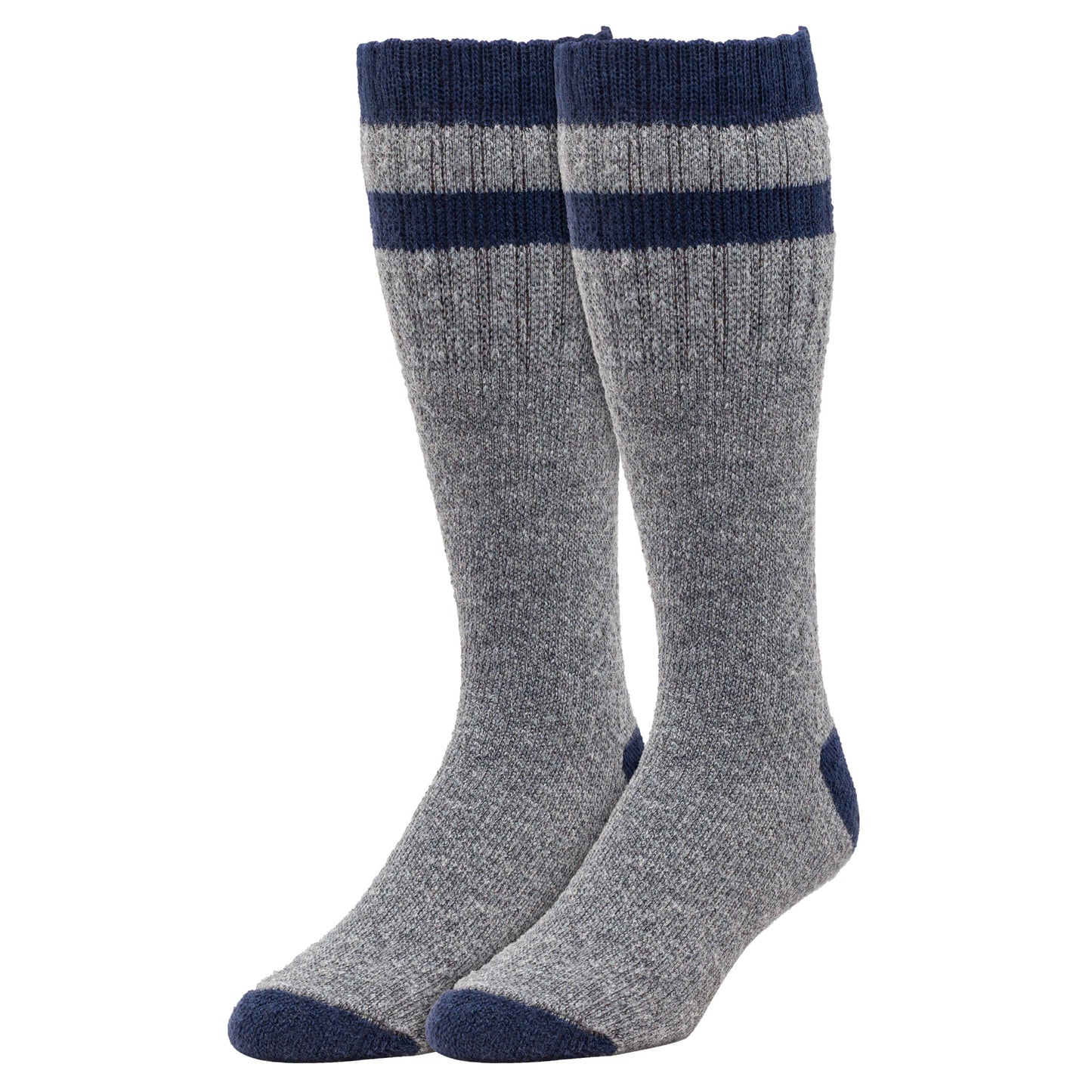 Men's Outdoor Striped Wool Boot Socks (1pr)