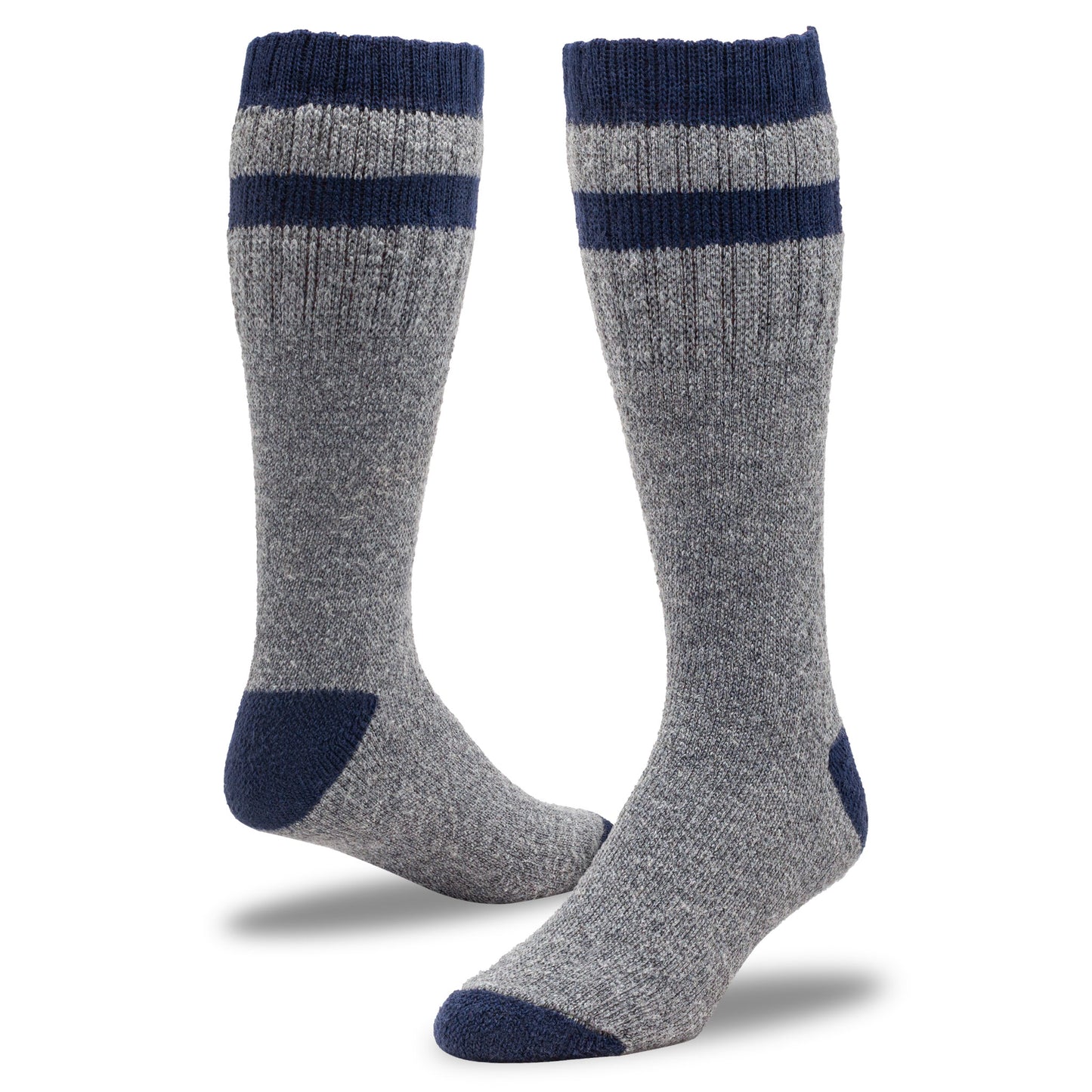 Men's Outdoor Striped Wool Boot Socks (1pr)