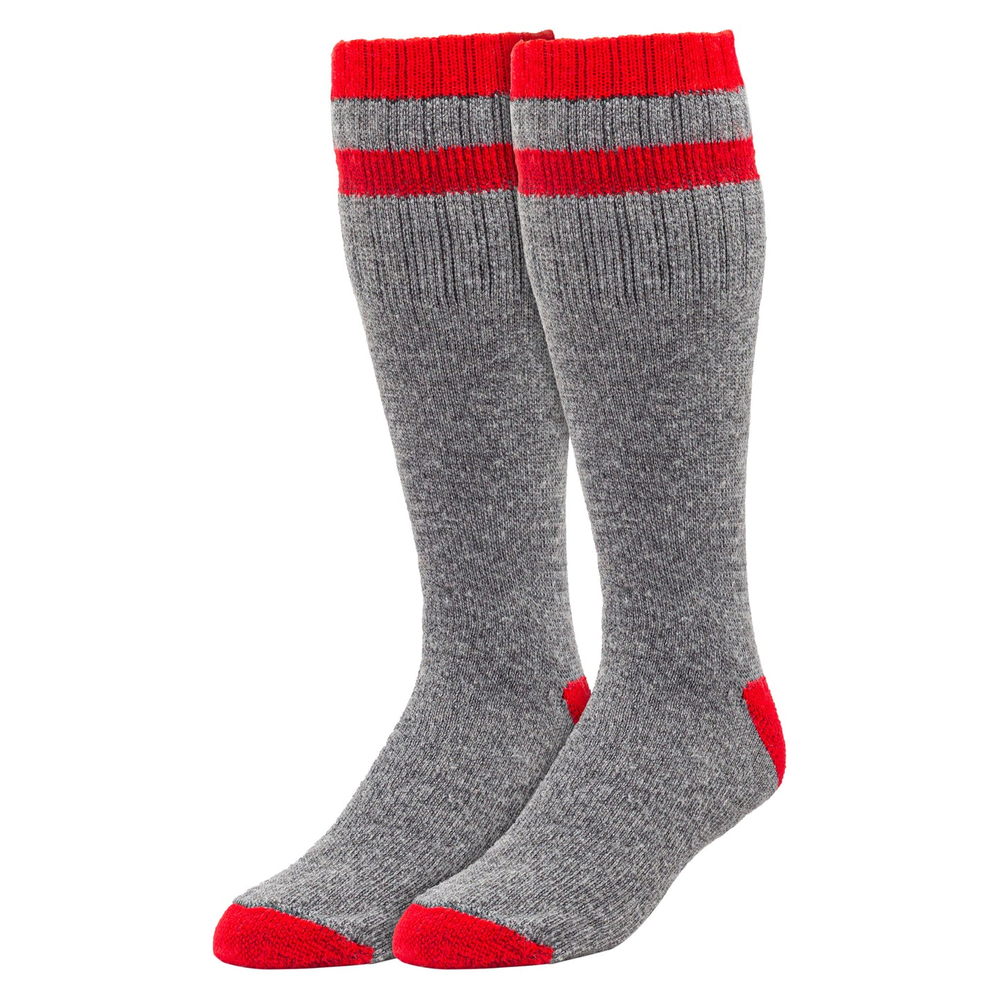 Men's Outdoor Striped Wool Boot Socks (1pr)