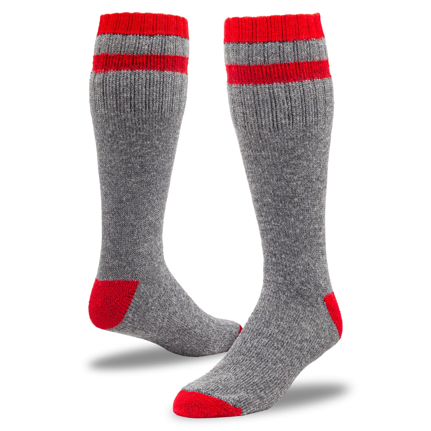 Men's Outdoor Striped Wool Boot Socks (1pr)